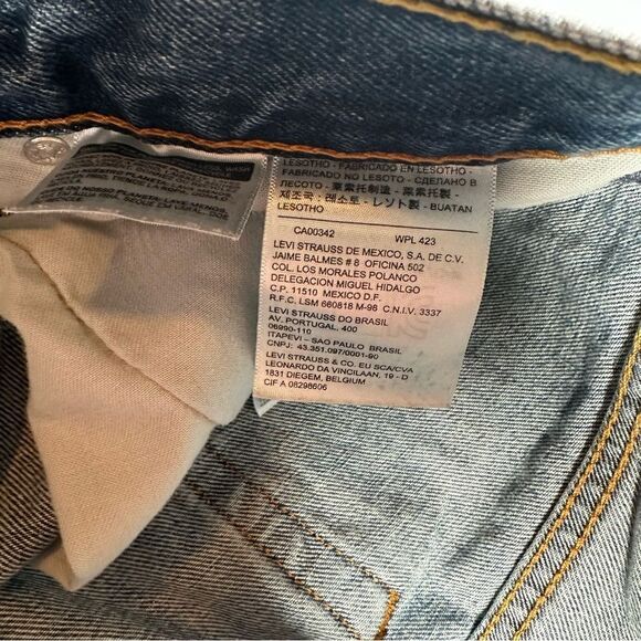 Levi's 560 Vintage‎ 90's Loose Fit Denim Shorts Comfort Skater Grunge Mens 36x24 - Picture 7 of 8